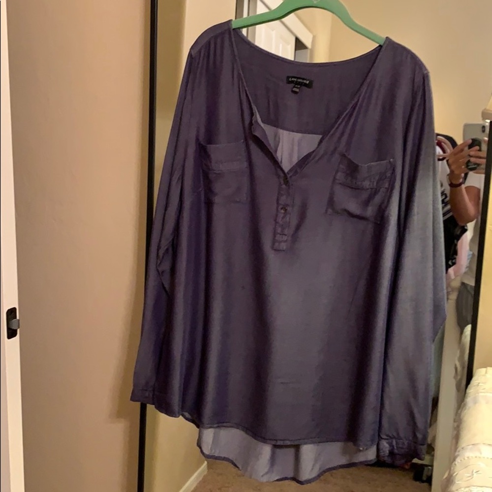 Denim colored blouse